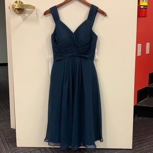 Navy blue bridesmaids dress